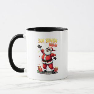 Caneca 🎅Papai Noel Diz Seis Sete Meme Engraçado Papai No