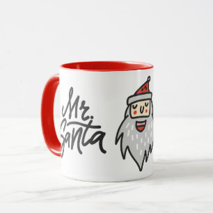 Caneca Papai Noel HI HI HI Homens Diversão Natal Feriado