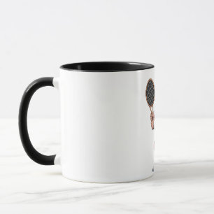Caneca Papai Noel Jogando Tênis Esporte de Natal Tênis de