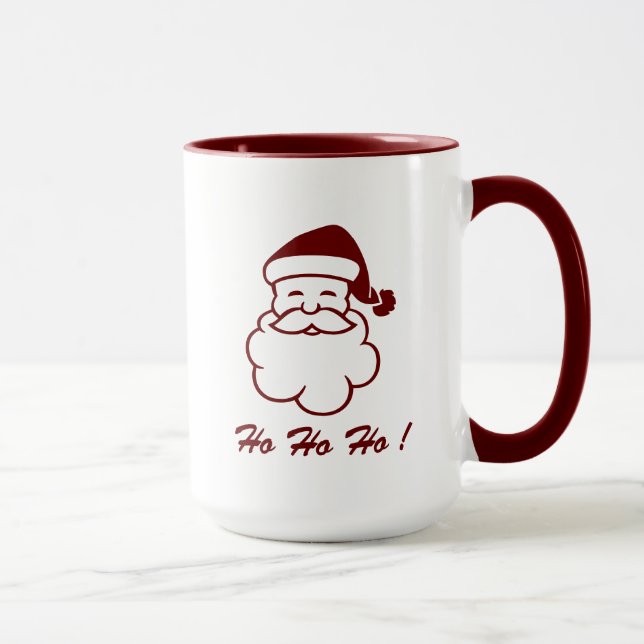 Caneca Papai noel Mug - Ho Ho Ho (Direita)