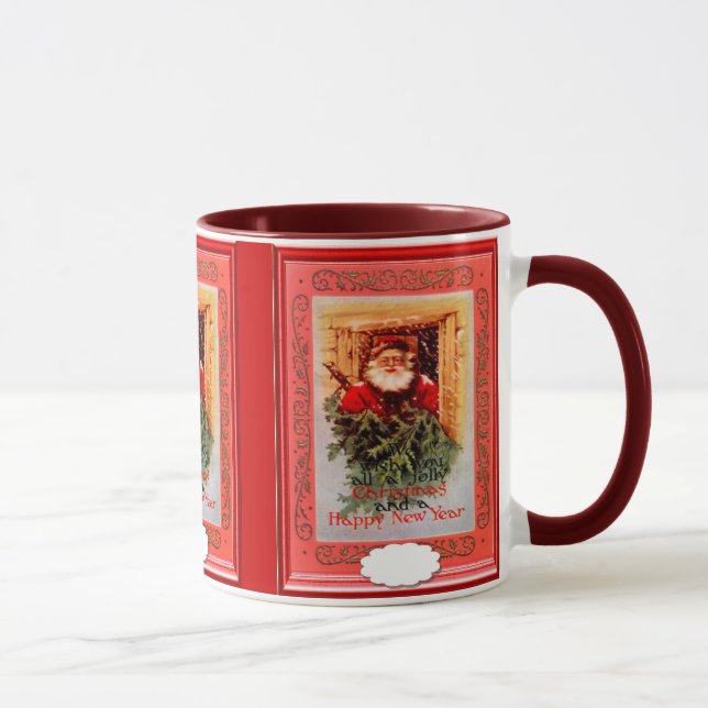 Caneca Papai noel na janela (Direita)