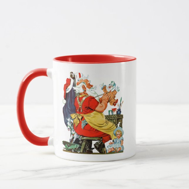Caneca Papai noel no trabalho (Esquerda)