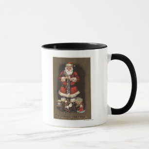 Caneca Papai noel que enche a meia com Nutcracker