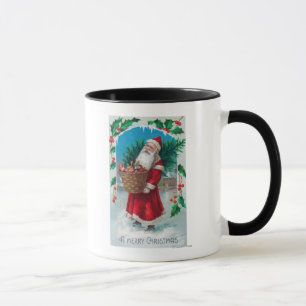 Caneca Papai noel que guardara a cesta da cena dos