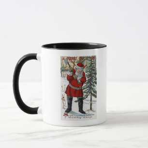 Caneca Papai noel que reduz a árvore de Natal