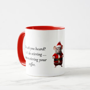 Caneca - Papai noel Rato não se agitando