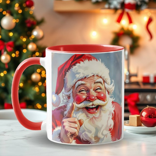 Caneca Papai Noel Vintage Personalizado Natal (Criador carregado)