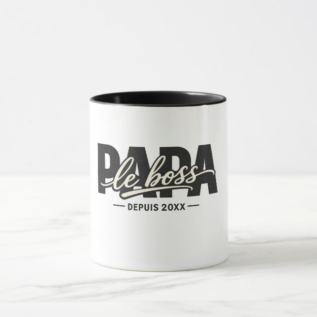 Caneca Papai o Chefe Desde 20XX  (Centro)