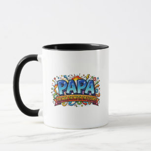 Caneca Papai O Homem O Mito A Lenda Engraçado Cômico