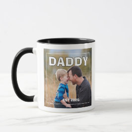 Caneca Papai PhotoPop Est Ano Personalizado Foto 2026