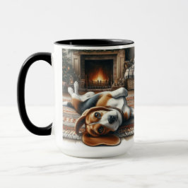Caneca Papais noeis de Beagle "Definir bom" Coffee Mug de