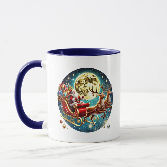 Caneca Papais noeis de monogramas (Esquerda)