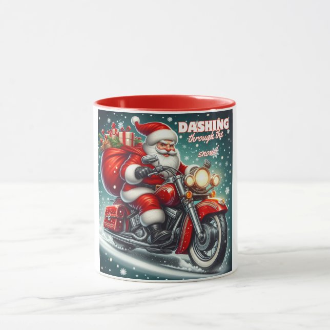 Caneca Papais noeis de motocicleta (Centro)