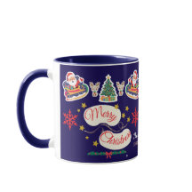 Papais noeis de Natal Personalizados Sleigh Mug