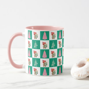 Caneca Papais noeis de ursos bonitos Festa de árvore de N