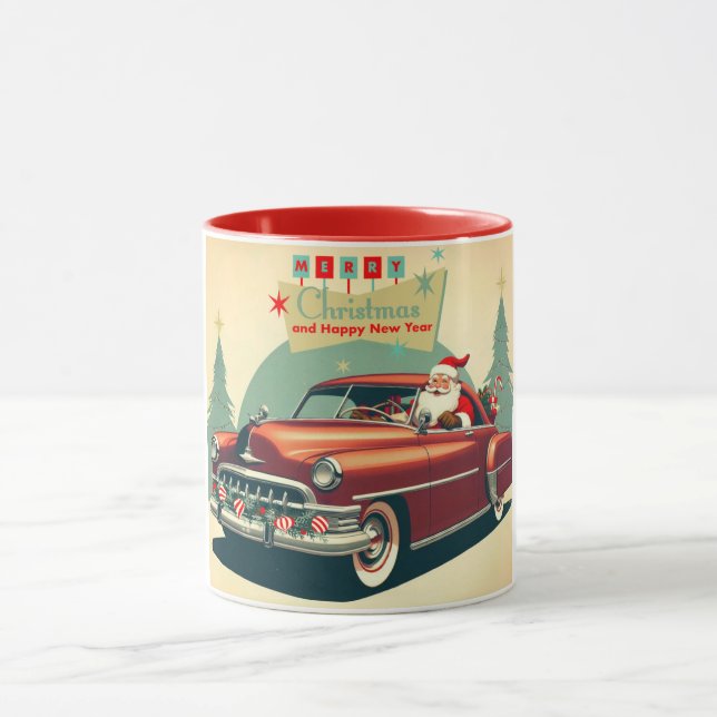 Caneca Papais noeis e carros vermelhos (Centro)