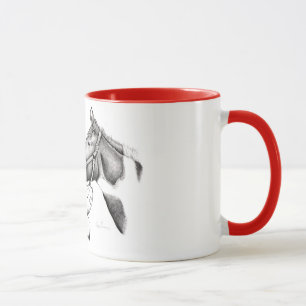 Caneca Papais noeis e Cavalo de Tinta para o Natal