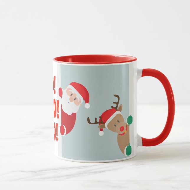 Caneca Papais noeis e Feriado Rudolph (Direita)
