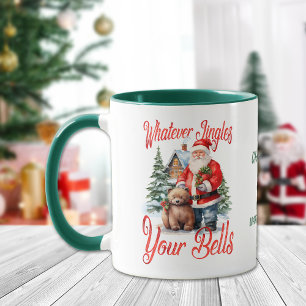 Caneca Papais noeis e Urso Jingle Seu Belo Natal