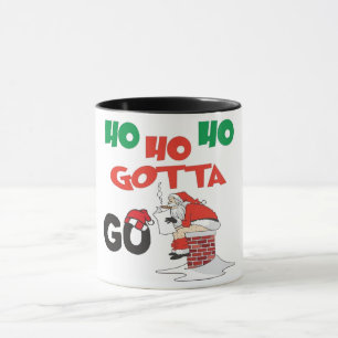 Caneca Papais noeis Engraçados HO Gotta Go