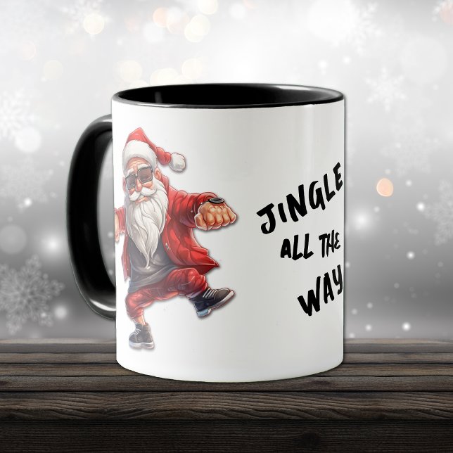Caneca Papais noeis legal Jingle até o Natal (Criador carregado)