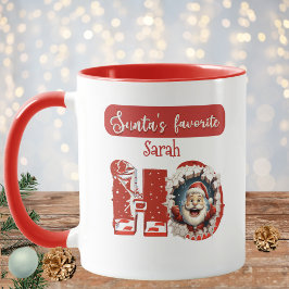 Caneca Papais noeis Personalizados Favoritos HO Red & Whi