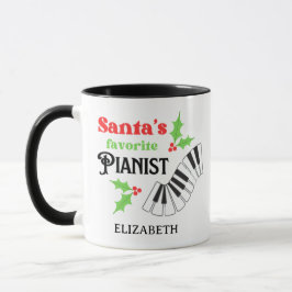 Caneca Papais noeis Pianista Favorito Natal