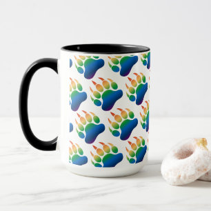 Caneca Papel de embrulho Pata do Urso Orgulho do Urso Gay