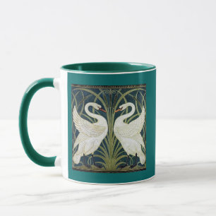 Caneca Papel de parede da cisne e da precipitação e da