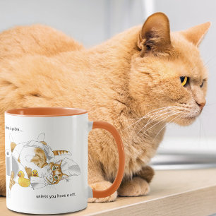 Caneca Papel higiênico de gengibre de laranja