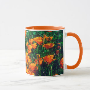 Caneca Papoulas ao longo da Costa do Pacífico perto de Bi