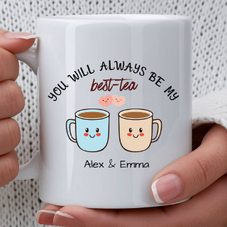 Caneca Par Ceia de Chá Personalizada para Casais