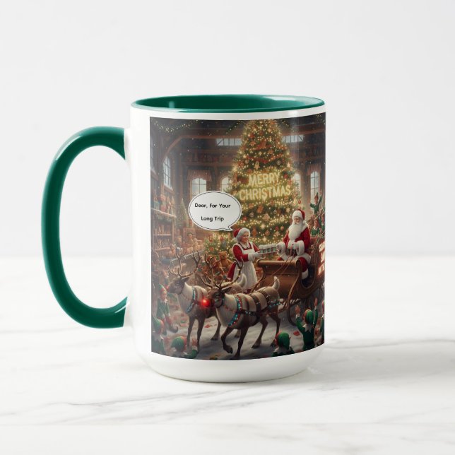 Caneca Para a Longa Viagem do Papai Noel (Esquerda)