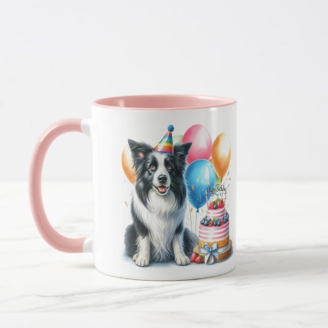 Caneca para Amante de Cachorro Border Collie de An (Esquerda)
