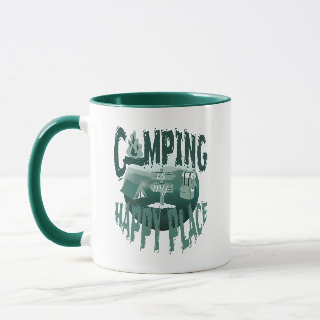 Caneca para amante de camping - Camping é o meu lu (Esquerda)