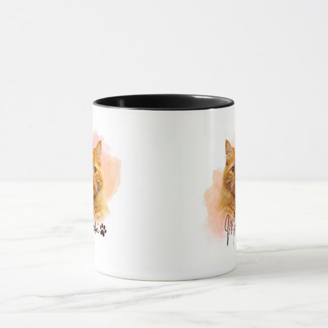 Caneca para Amante de Gatos Engraçado – Presente F (Centro)