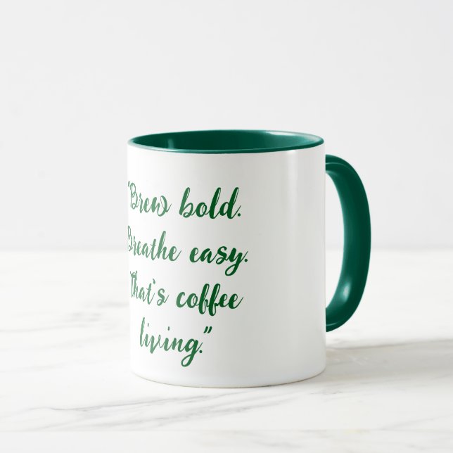 Caneca para Amantes de Café (Frente Esquerda)