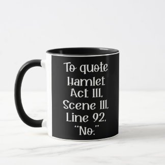 Caneca Para citar Hamlet