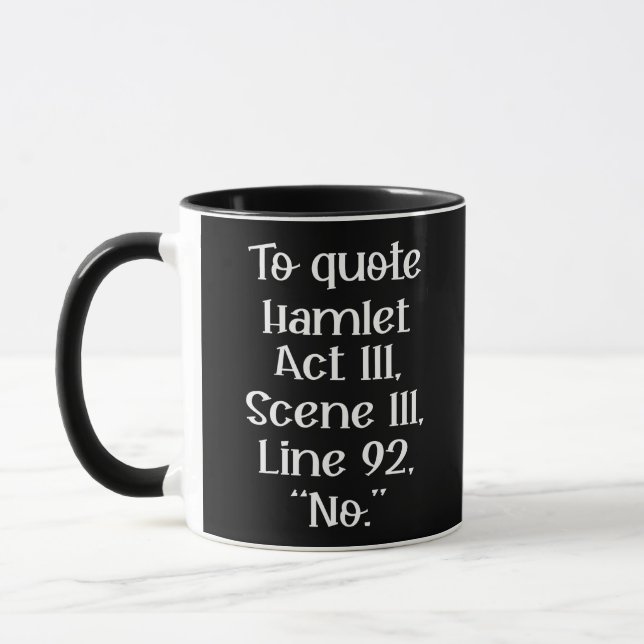 Caneca Para citar Hamlet (Esquerda)