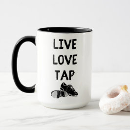 Caneca Para Dançarinos Tap Live Love Tap Graphic