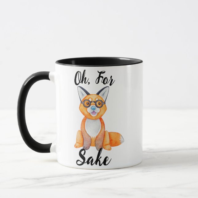 Caneca Para Fox Sake Pun Novelty Engraçado (Esquerda)