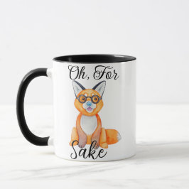 Caneca Para Fox Sake Pun Novelty Engraçado