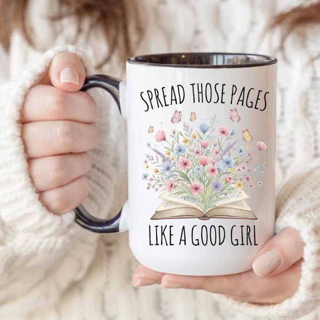 Caneca para Leitor de Romance Picante, Presente Di (funny reader mug, spicy reader mug, book lover gift, obscene reader cup, novel lover mug for women,)