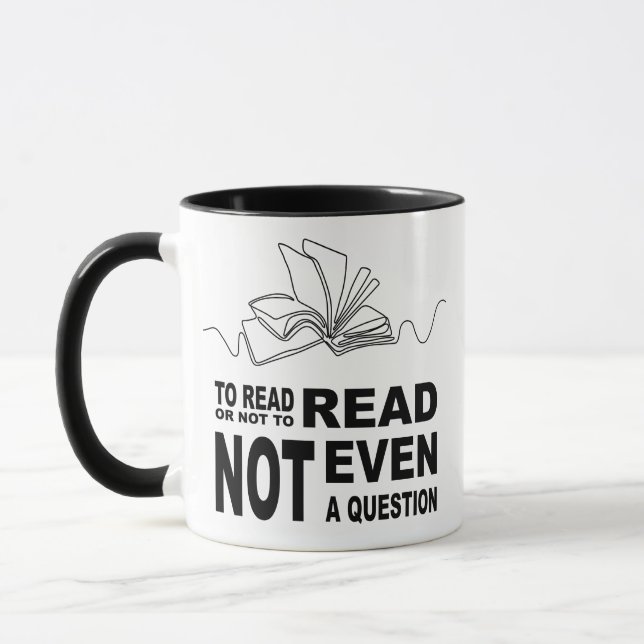 Caneca Para ler ou não ler (Esquerda)