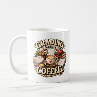 Caneca para Professor de Café para Corrigir