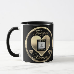 Caneca Para sempre em nosso coração Foto Memorial Mug