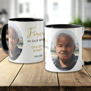 Caneca Para Sempre em Nossos Corações 2 Memorial de Foto