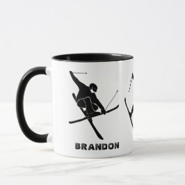 Caneca Para Skiers Ski Tricks Personalizados