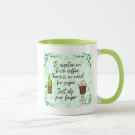Caneca Para Sweeten um Café Irlandês.