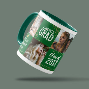Caneca Parabéns pelo Formando 2025 Photo Gift Green